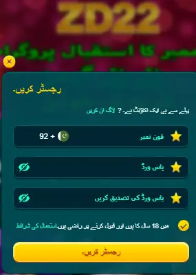 ZD22 game register image