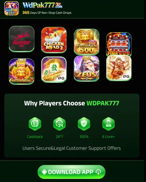 WDPak777 game register