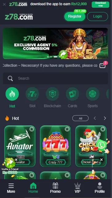 Z78 Game interface image